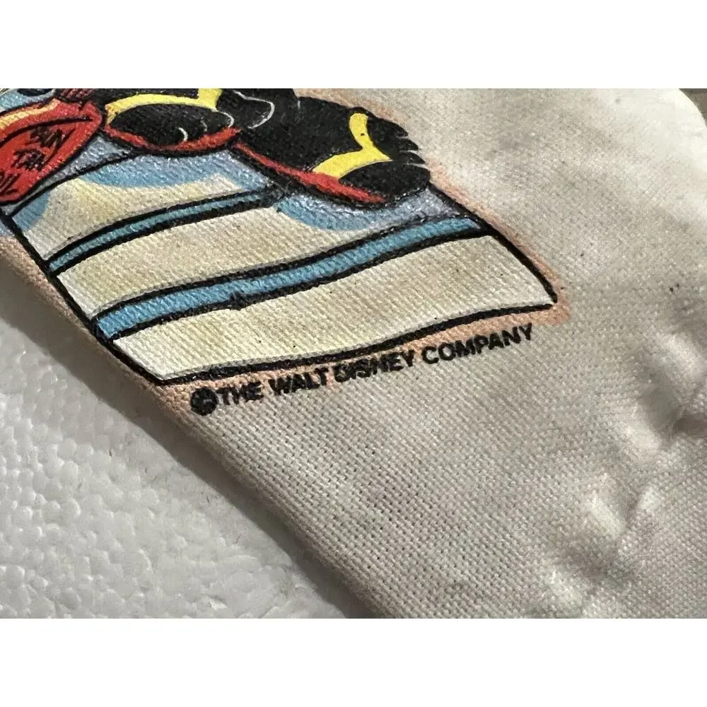 Vintage 80s 90s Unisex White Disney Depoe Bay Oregon Stretch Adjustable Hat Cap